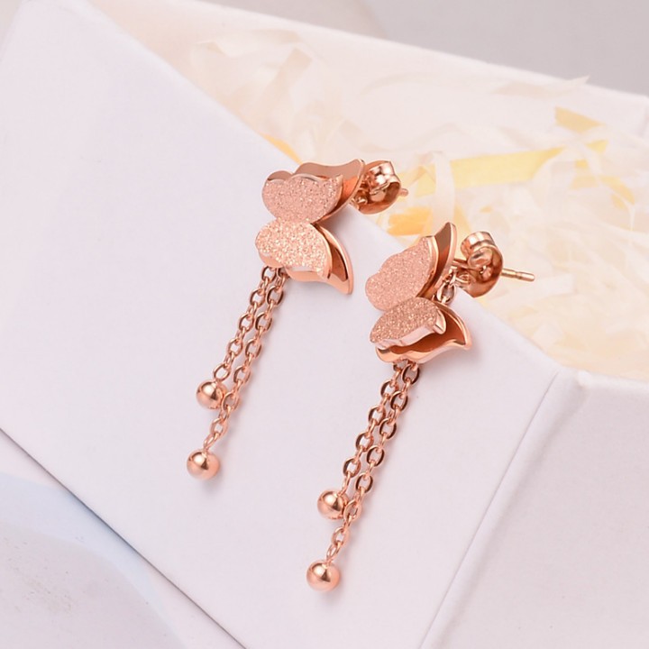 Bông Tai Bướm Tòn Ten Titan Không Đen TT 1763