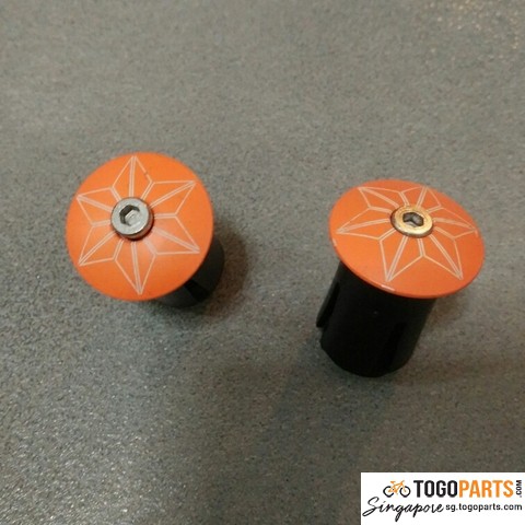 Cặp nút chặn dây quấn, dây cuốn trên tay lái xe đạp, Grips End Bar Plugs, hiệu Supacaz Star Plugz