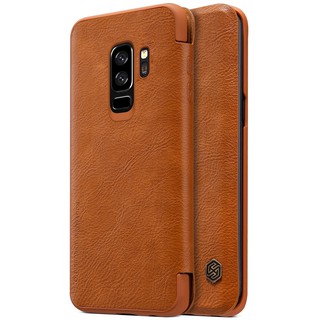 Bao da Samsung S9 plus Nillkin Qin cao cấp