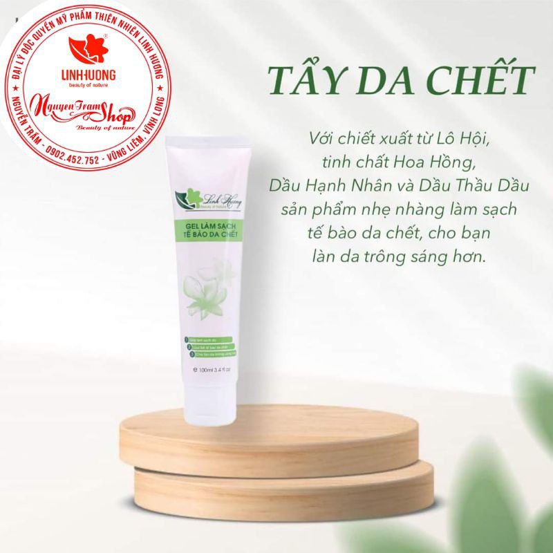 Gel làm sạch tế bào chết cân bằng da Linh Hương [Chính hãng]