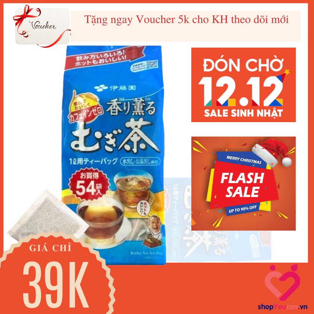 Trà Lúa Mạch Ông Già Mugi Nhật Bịch 54 Gói [HSD T8/2022] | BigBuy360 - bigbuy360.vn