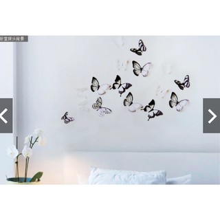 Sét 18 Bướm Dán 3D Trang Trí Tường(hanh)
