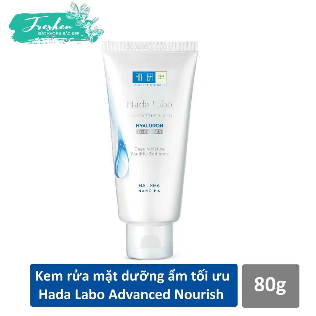 ✅ (CHÍNH HÃNG) Hada Labo Advanced Nourish Hyaluron - Kem Rửa Mặt Dưỡng Ẩm Tối Ưu