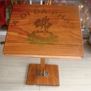 kệ tụng kinh gỗ,chân inox
