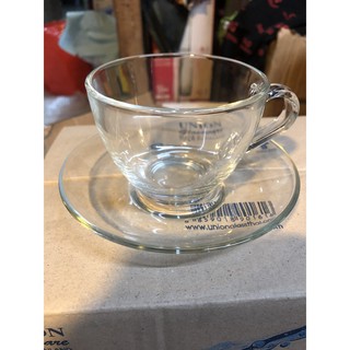 Bộ Tách Đĩa Cafe Thủy Tinh 220ml
