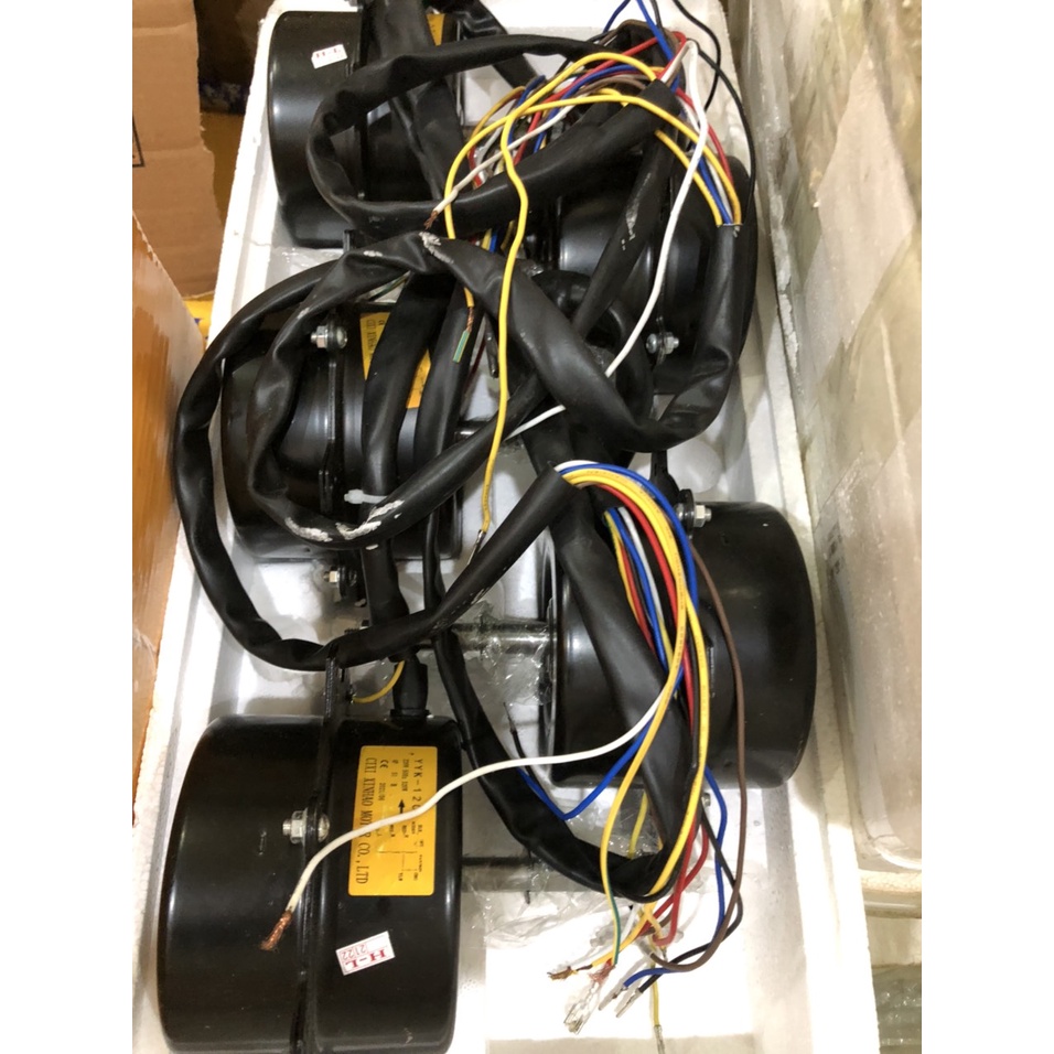 Motor quạt điều hoà hơi nước, động cơ thay thế, lõi đồng 3 tốc độ công suất 25W~290W trục 8mm, 10mm, 12mm, 14mm