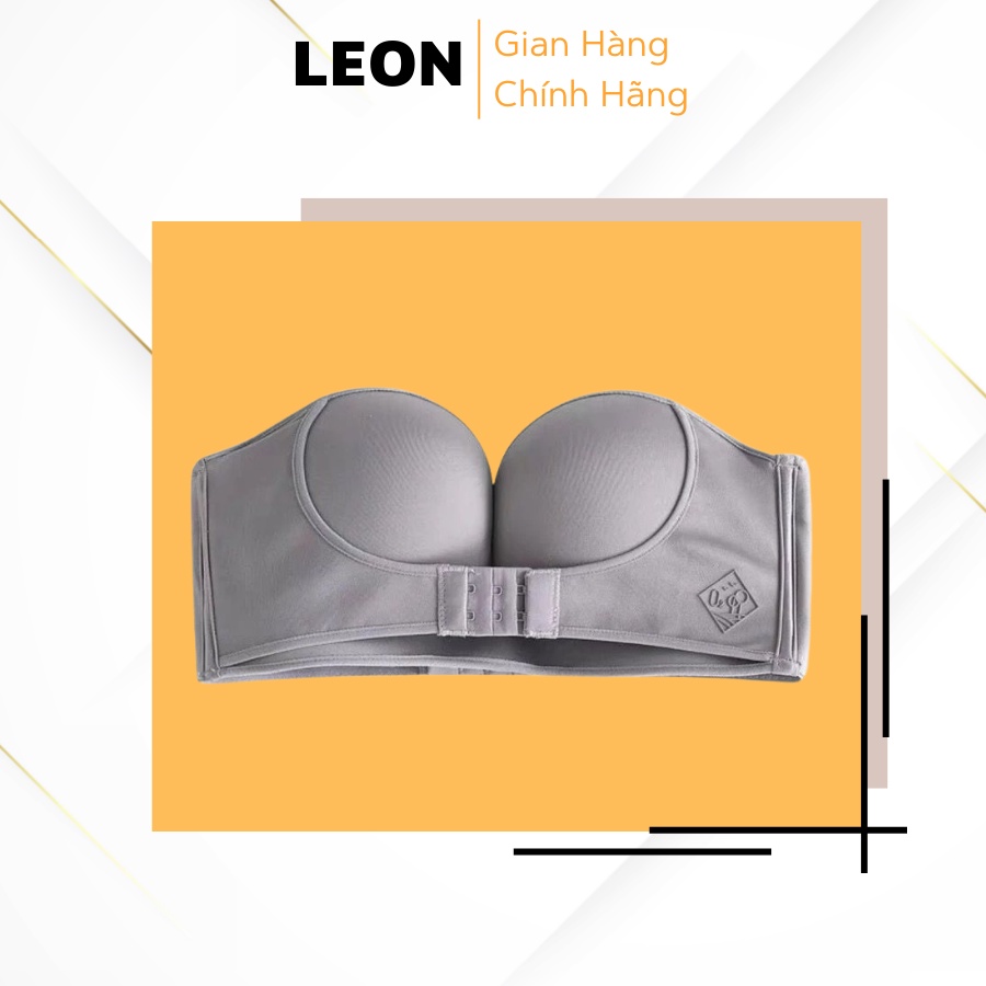 Áo Ngực Không Dây Không Gọng Nâng Ngực Chống Tuột Cài Trước Siêu Quyến Rũ LEON A336