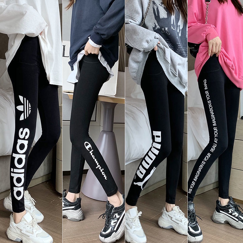 ADIDAS Quần Thể Thao Puma Lưng Cao Dáng Rộng Chất Liệu Co Giãn Tốt Có Túi Năng Động Thời Trang