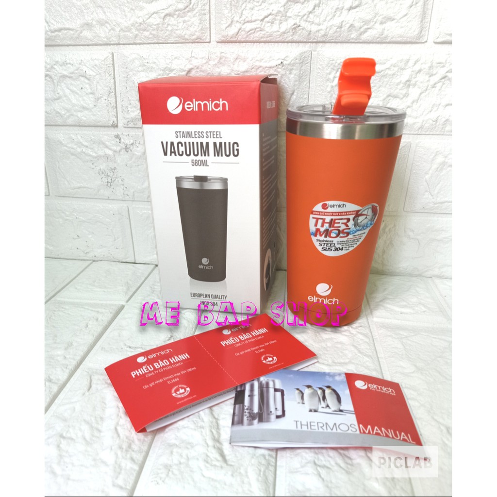 CỐC GIỮ NHIỆT INOX ELMICH 580ML
