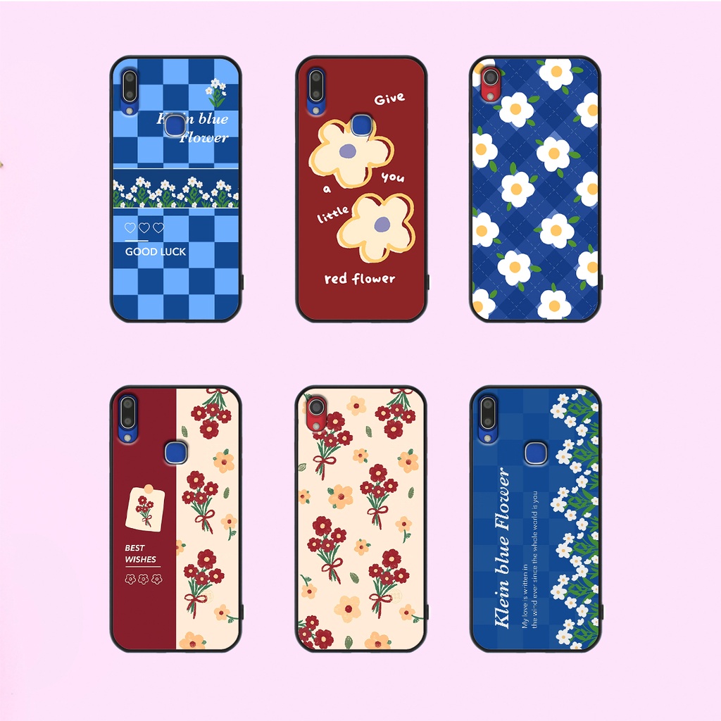 Ốp Vivo Y91 / Y91c / Y93 / Y95 in hình hoa cỏ nhẹ nhàng,họa tiết caro xinh xắn.ốp lưng chống sốc