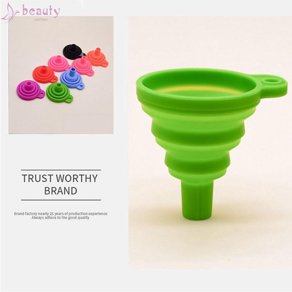 Phễu silicone chống thấm nước có thể gấp gọn tiện dụng cho nhà bếp