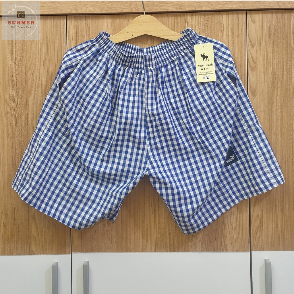 [HCM] Quần đùi thun nam mặc nhà kẻ sọc caro chất kate mềm mịn thoáng mát,dáng thể thao,thiết kế trẻ trung năng động