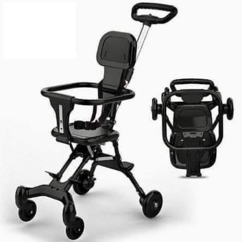Xe đẩy cho bé, Xe đẩy gấp gọn kèm đệm, em bé đi du lịch siêu gọn nhẹ