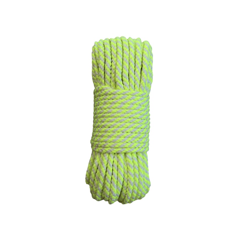 20 mét - Dây Dù tròn 5mm có lõi màu neon phối dạ quang mền đẹp, chắc chắn dùng làm macrame, căng lều, trang trí