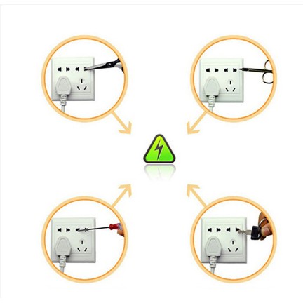 Nút Bịt Ổ Điện Chống Giật 2 Chân 3 Chân Cao Cấp Nhỏ Gọn Chắc Chắn Bảo Vệ An Toàn Cho Bé