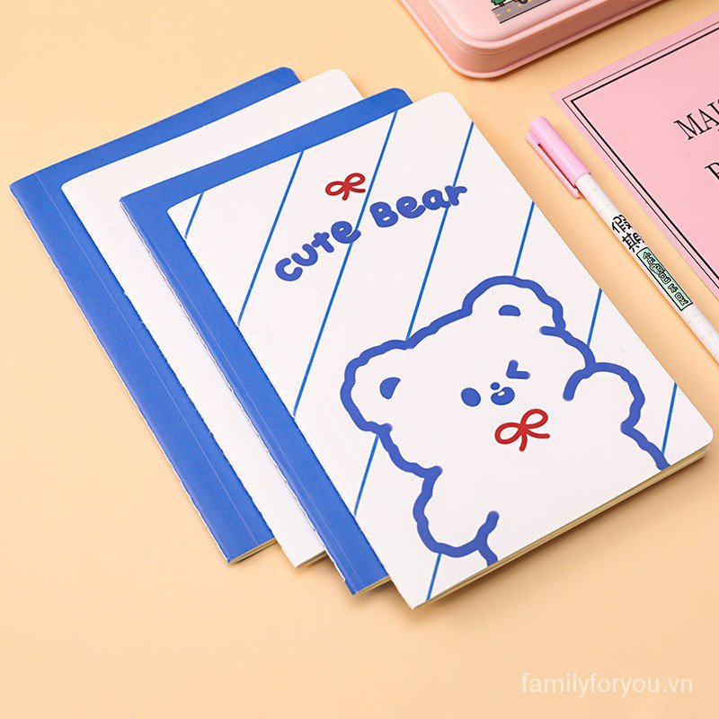 Sổ tay ghi chú khổ A5 họa tiết dễ thương đơn giản tiện dụng phong cách Hàn Quốc