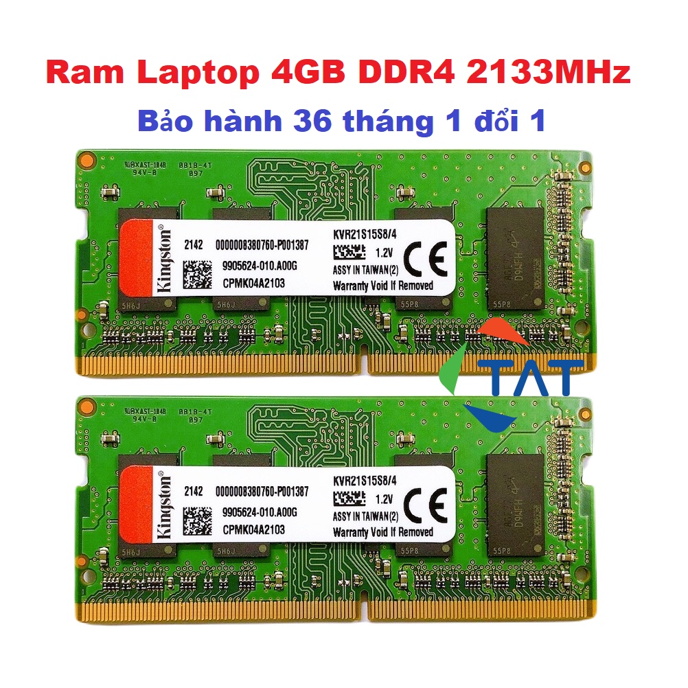 Ram Kingston 4GB DDR4 2133MHz Dùng Cho Laptop Macbook - Bảo hành 36 tháng