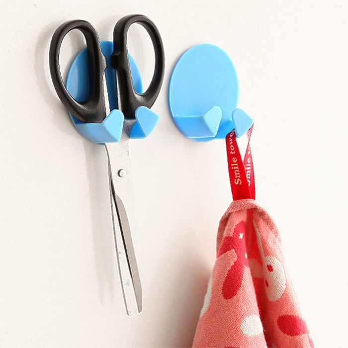 SET 2 núm treo phích cắm dán tường LOẠI NHỰA