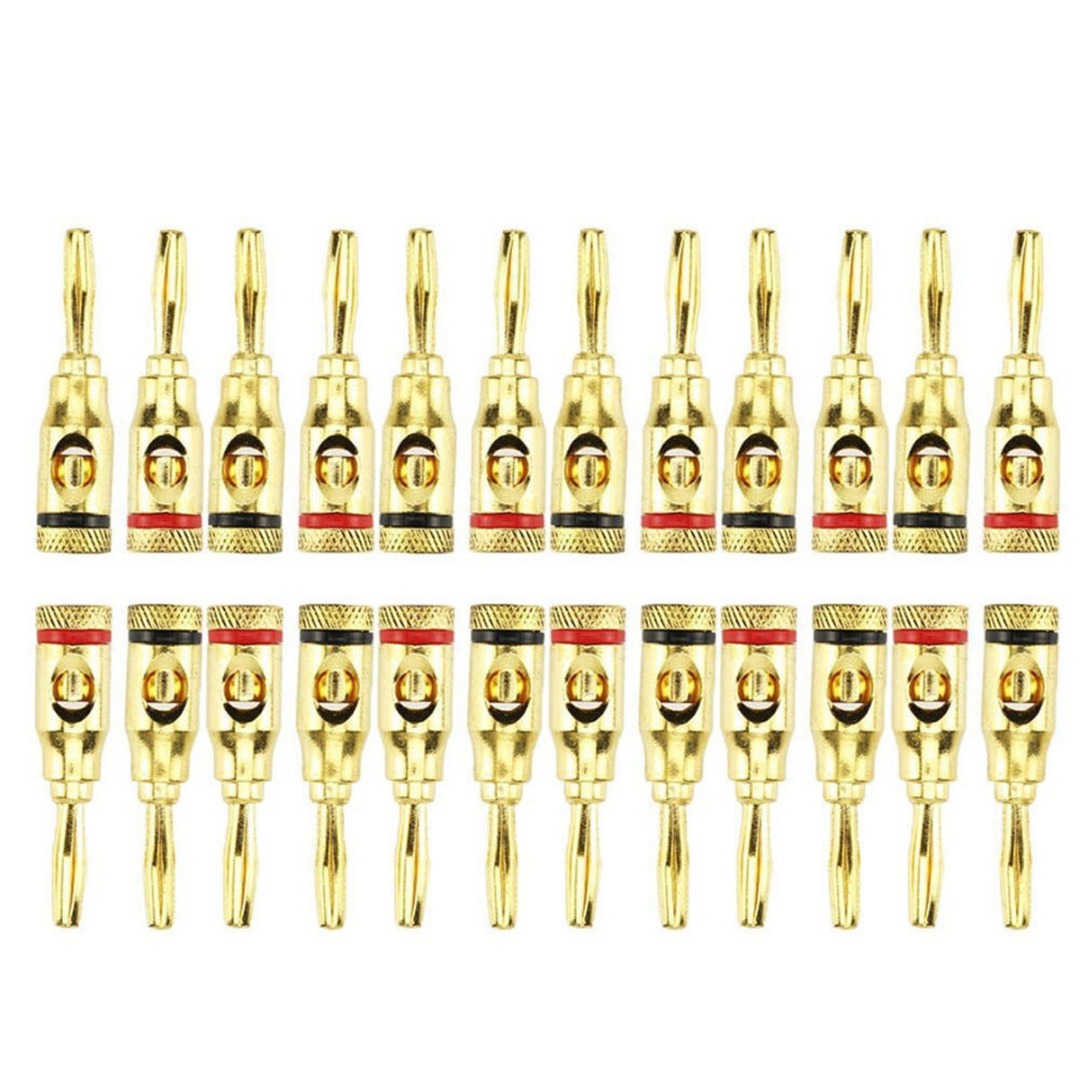 Set 24 Giắc Cắm Bắp Chuối Mạ Vàng 24k | BigBuy360 - bigbuy360.vn