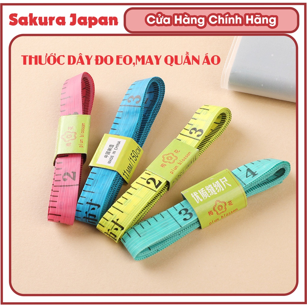 Thước Dây Đo Eo Bụng Đo Chiều Cao Thước Đo Thợ May Nhiều Màu