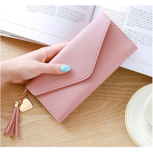 Ví nữ dài thời trang. ví cầm tay HEBERA -D100 đựng điện thoại, chìa khoá các loại thẻ