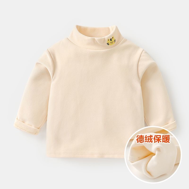 Áo thun tay dài cổ cao thời trang cho bé