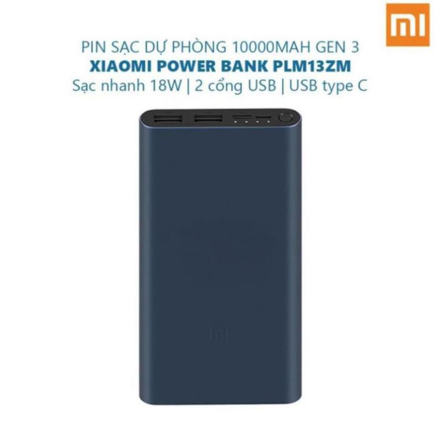 Pin sạc dự phòng Xiaomi 10000 mAh Gen 3 Type-C 18W - Bản Quốc Tế - I.CASE.STORE