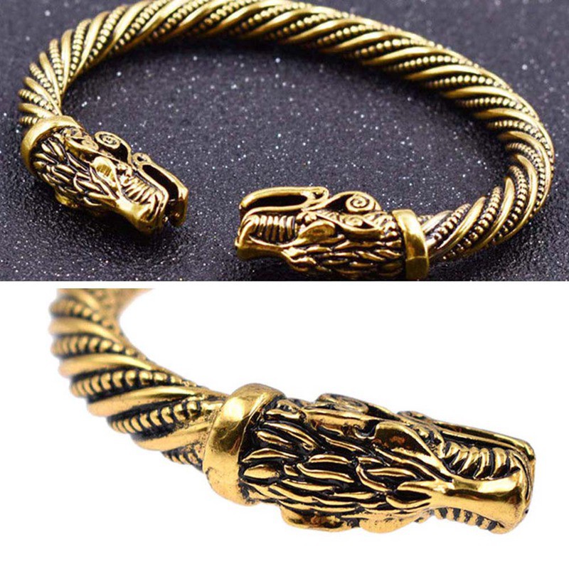 Vòng đeo tay theo phong cách thần thoại Viking cổ điển