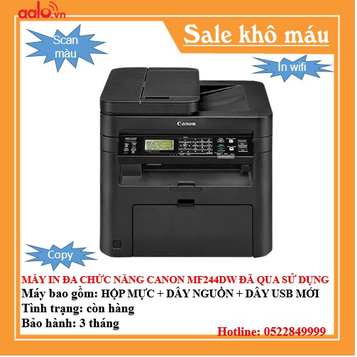 MÁY IN ĐA CHỨC NĂNG CANNOON MF244DW ĐÃ QUA SỬ DỤNG - AALO.VN