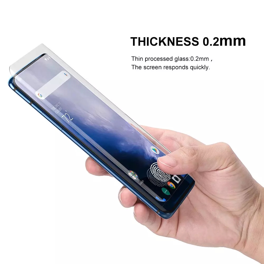 UV Kính Cường Lực Trong Suốt Bảo Vệ Màn Hình Điện Thoại Oneplus 8 7t 7 Pro