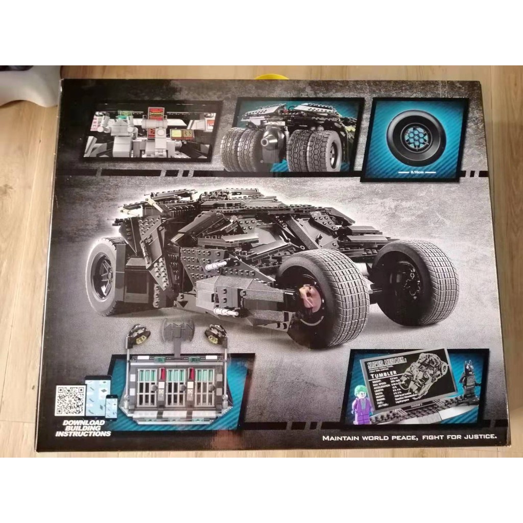 Đồ chơi Lắp ghép Mô hình The Tumbler Armored Chariot Siêu Xe Tumbler BatMan Decool 83663 70169
