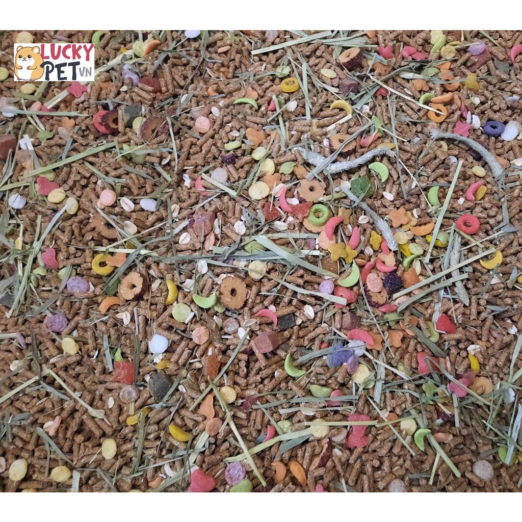 Túi 500 gr thức ăn cho thỏ , bọ ú , chuột lang ... - Mix thảo dược , cỏ Timothy