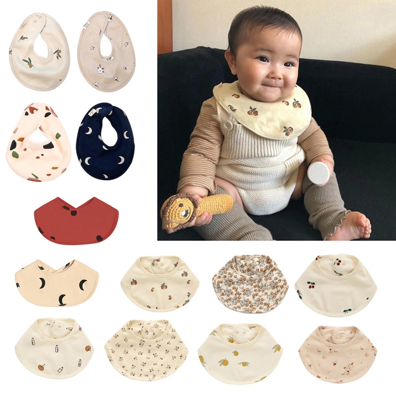 Yếm Ăn Hai Lớp In Họa Tiết Hoạt Hình Dễ Thương Cho Bé