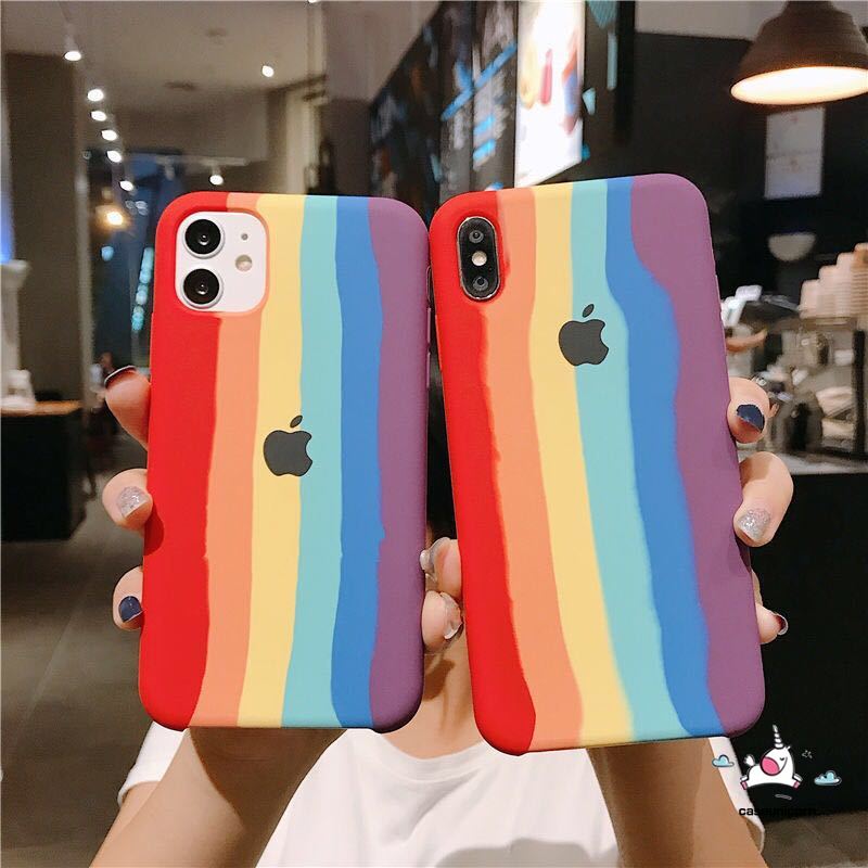 Ốp điện thoại silicon màu cầu vồng cho iphone 11 Pro Max 6 6s Plus 7 8 8plus 8plus 7plus Xs Max Xr X Iphone SE 2020 | BigBuy360 - bigbuy360.vn
