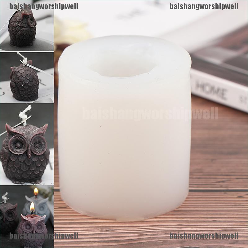 HANDMADE Khuôn Làm Nến Hình Con Cú 3d