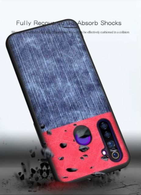 Ốp lưng Oppo Realme Q / Realme 5 Pro FREESHIP Từ 50k chống sốc vân da bò thời trang cao cấp