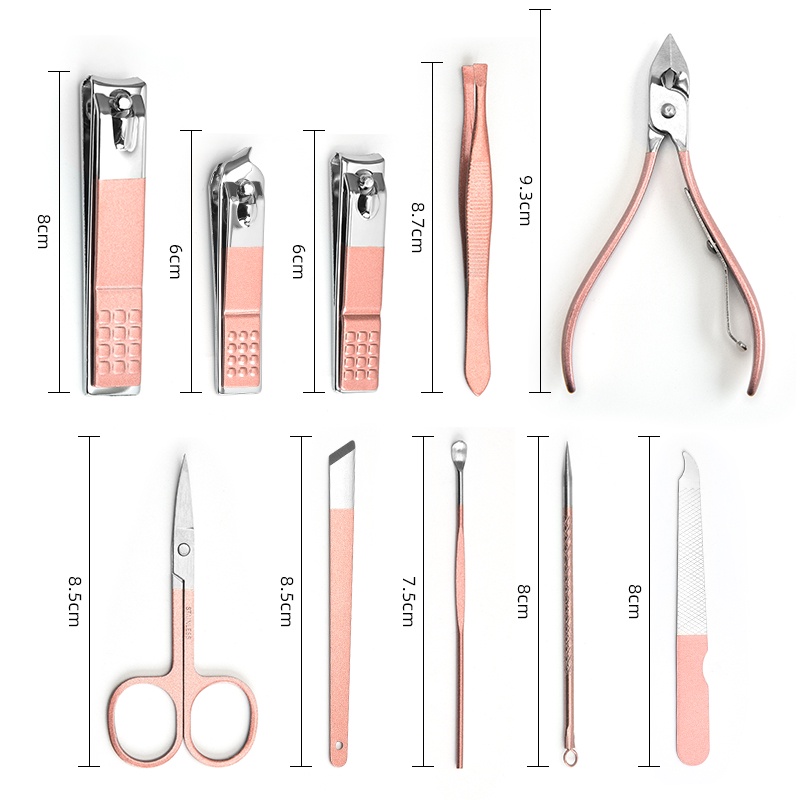 Bộ Dụng Cụ Cắt Móng Tay 16 Món Bằng Thép Không Gỉ - Bộ Bấm Móng Tay Cao Cấp