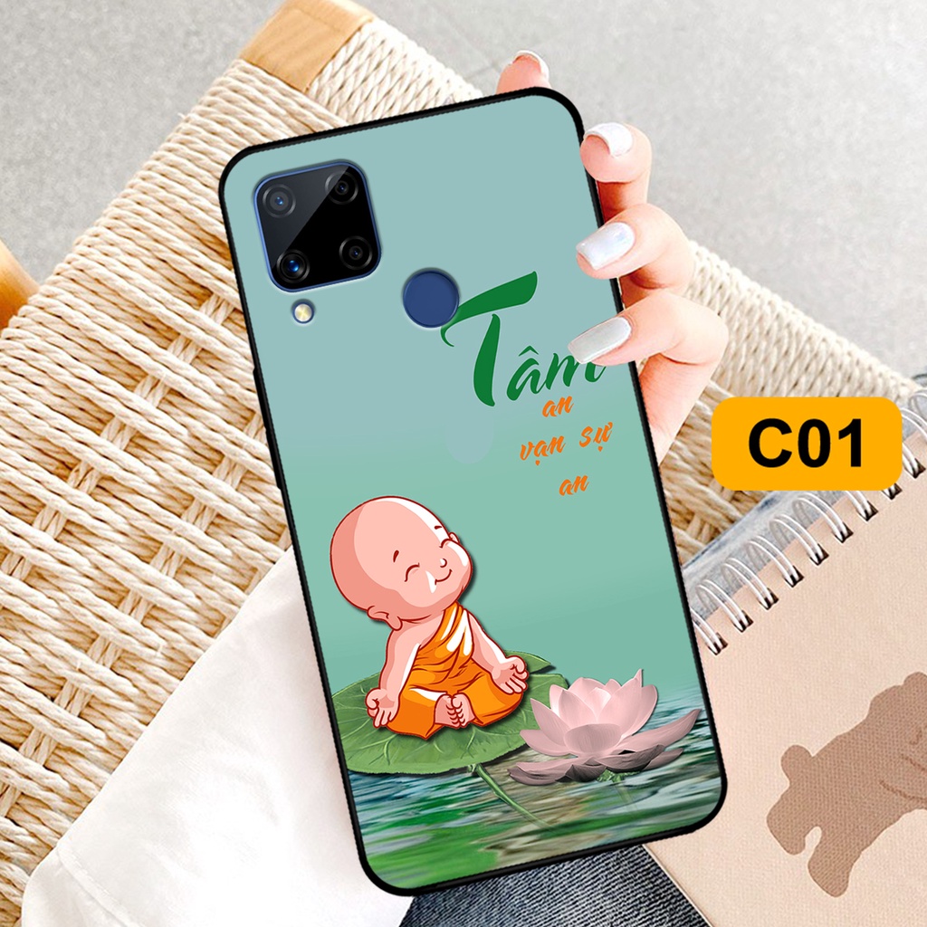 Ốp lưng Realme C12 - Realme C15 in hình phong cách chữ thư pháp cha mẹ, tài lộc