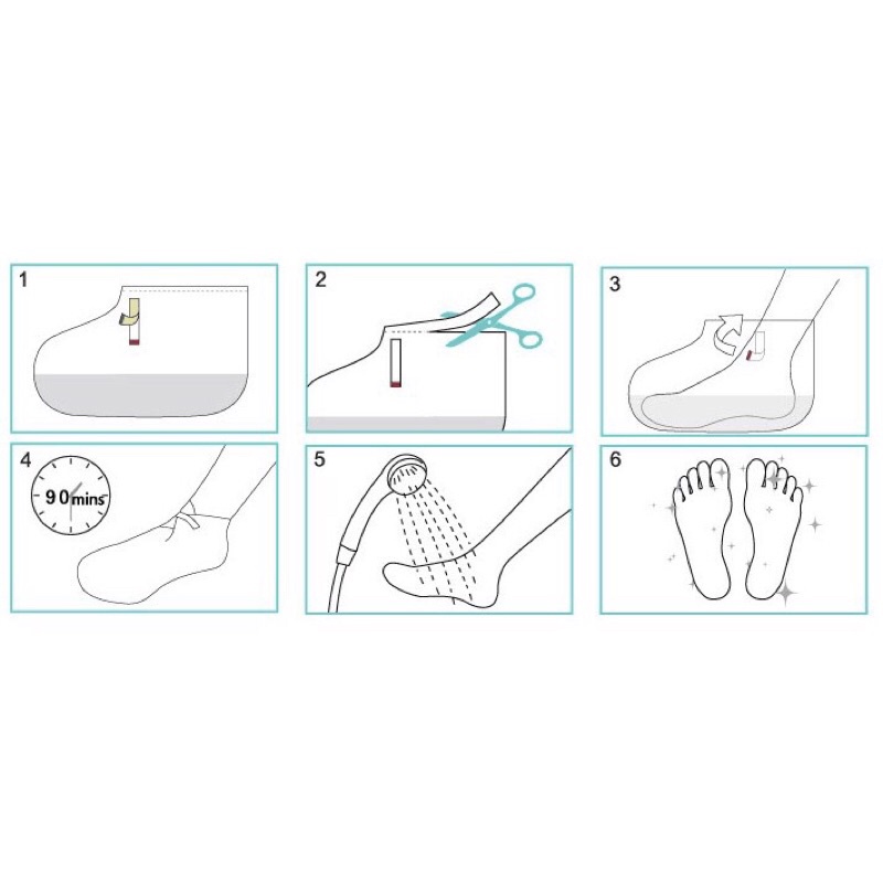 Mặt nạ ủ chân sạch da chết FOOTCARE