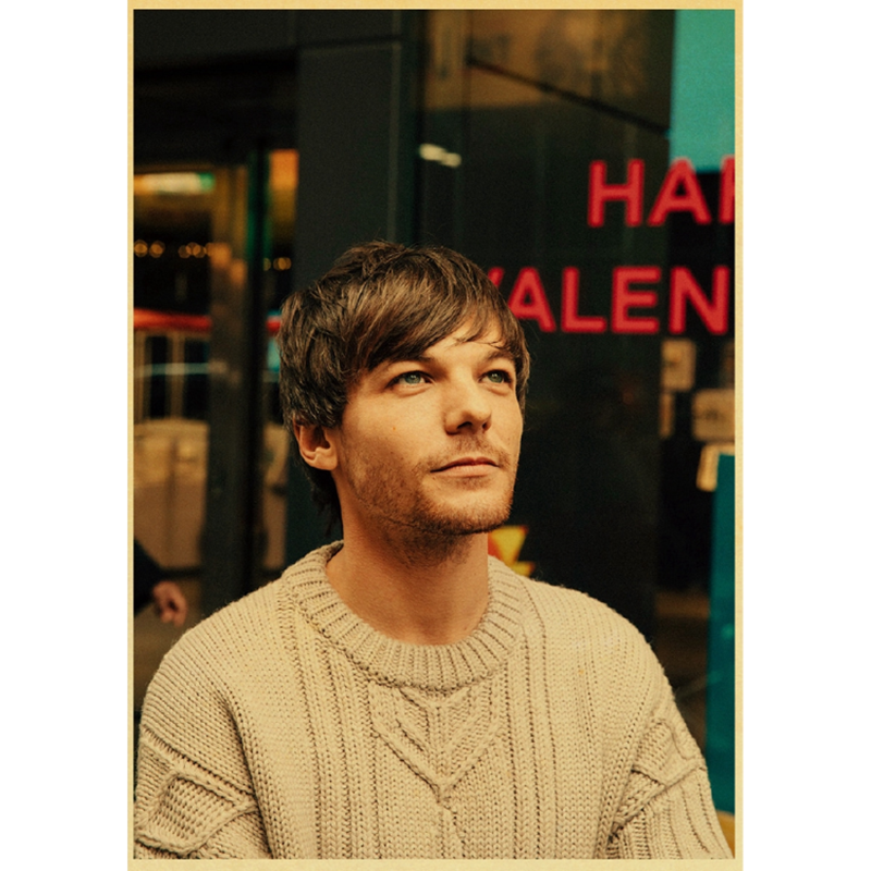 Tranh Treo Tường In Hình One Direction Louis Tomlinson Phong Cách Retro