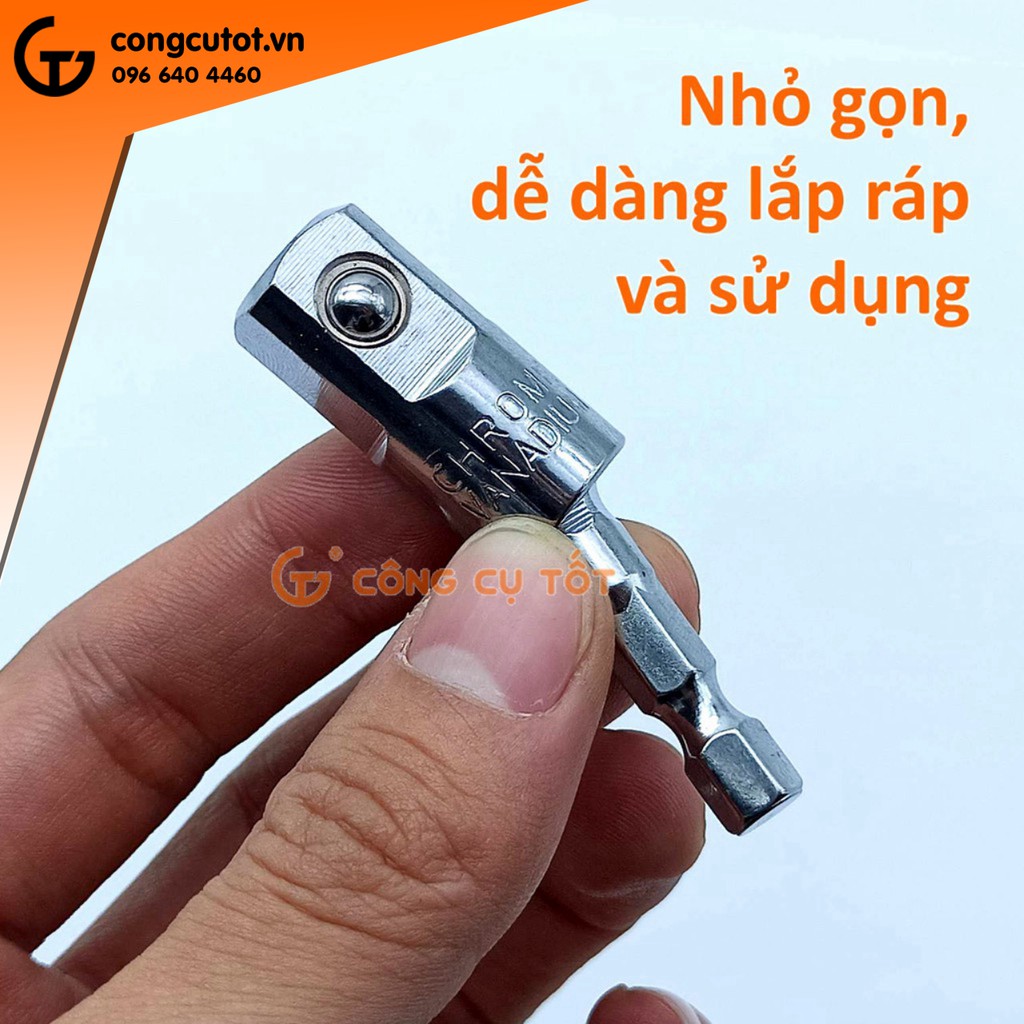 Đầu vặn khẩu 1/2 kiểu chếch chuôi lục