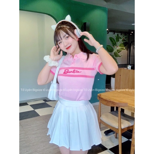 (T.U Bigsize 50-75kg) Áo Polo Dáng Ngắn Len Mongtoghi Barbia Hàng QCCC