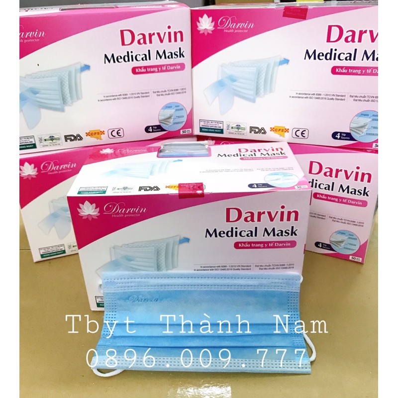 ☘️Khẩu Trang Y Tế VHTPro Hộp 50 Cái