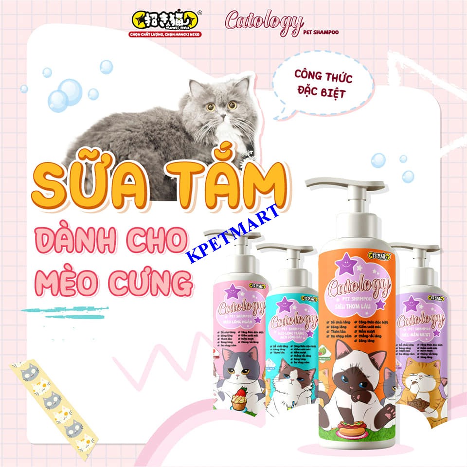 Sữa tắm cho mèo siêu lưu hương CATOLOGY 500ml