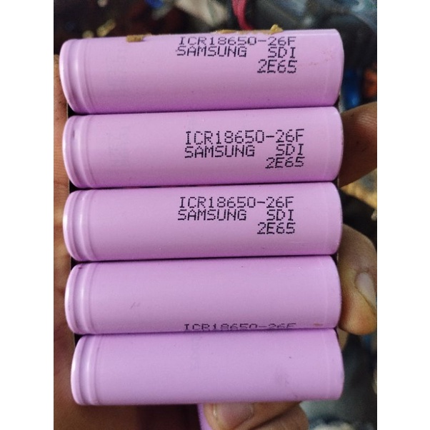 pin Samsung chính hãng 18650 2600mah mới 98%