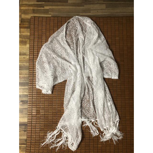 Áo Choàng Ren Trắng Dáng Dài Đi Biển - Kèm Hình Thật