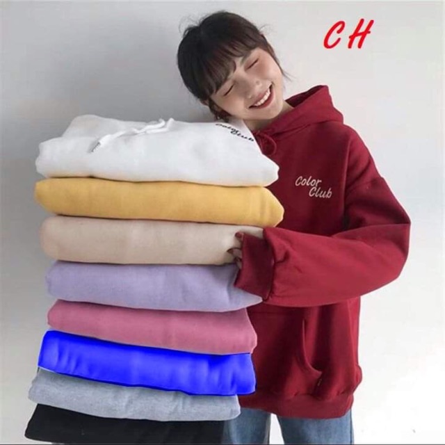 Áo hoodie Color góc ngực COH0919