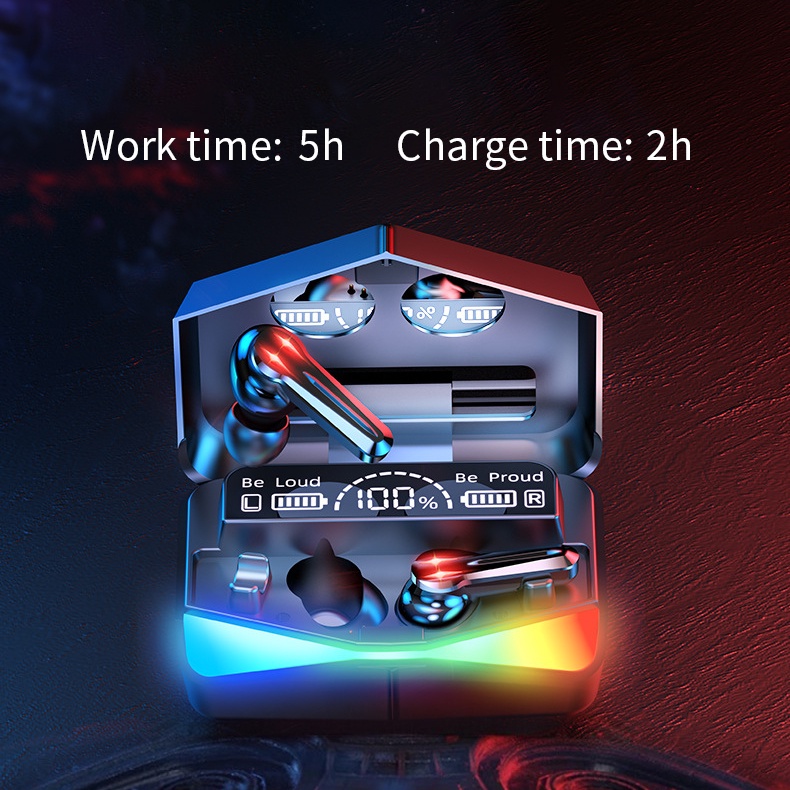 Pffee Tai nghe nhét tai hỗ trợ bluetooth 5.0 không dây âm thanh hifi siêu trầm chống ồn