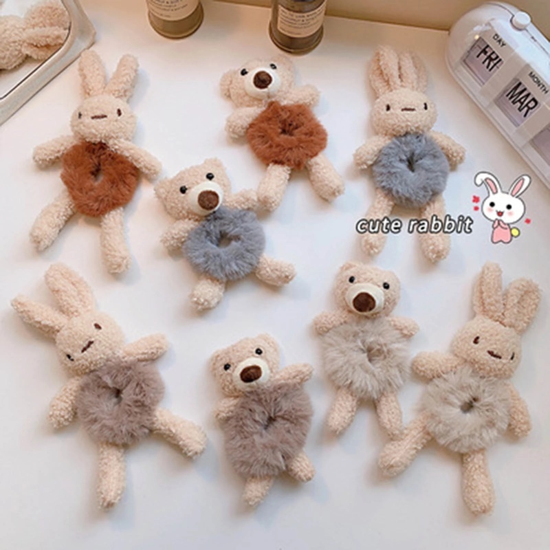 Dây buộc tóc hình chú gấu Teddy dễ thương dành cho nữ