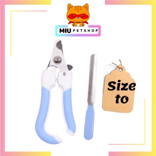 Bộ kìm cắt móng cho chó mèo - bộ kìm cắt móng kèm dũa tiện lợi 2 trong 1 cho thú cưng